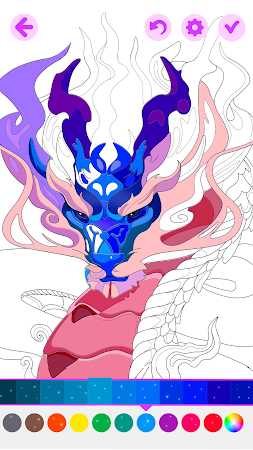 Game screenshot Magic Dragon Coloring Book hack
