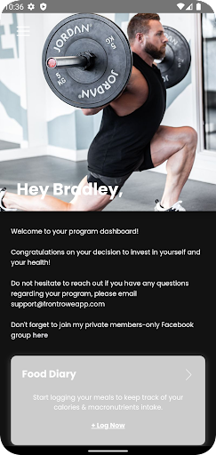 Android application Front Rowe screenshort
