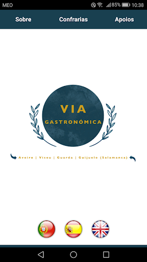 Android application Via Gastronómica screenshort