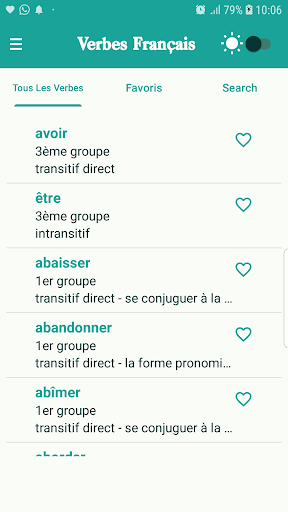 Conjugaison - Verbes Francais Screen 2