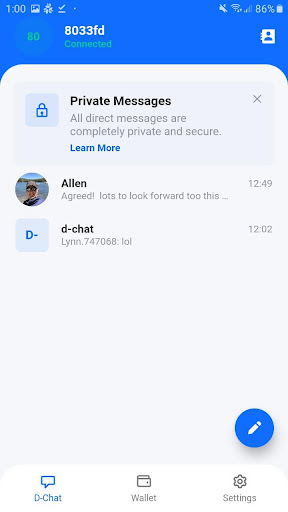 Android application nMobile screenshort