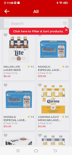 Zia Liquors Screen 3