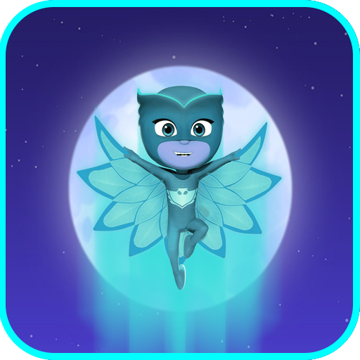 Cat masks heroes game logo