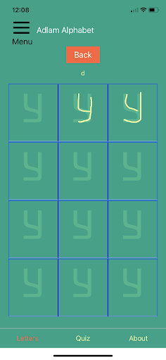 ADLaM Alphabet Screen 3