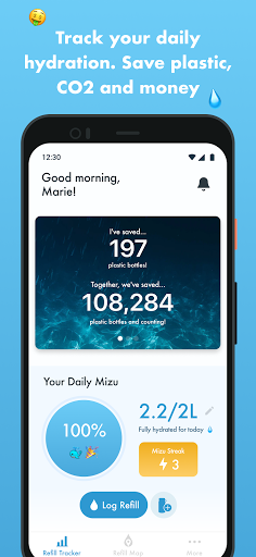 Screenshot of mymizu