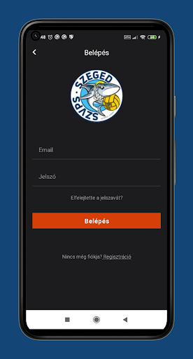 Android application Szegedi Vízilabda screenshort