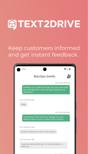 Android application Text2Drive screenshort