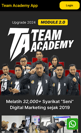 Android application Team Academy screenshort
