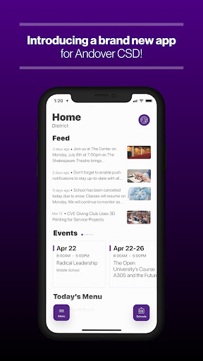 Android application Andover CSD screenshort