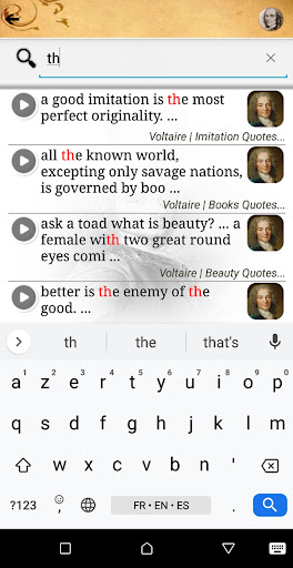 Voltaire : Quotes Screen 3