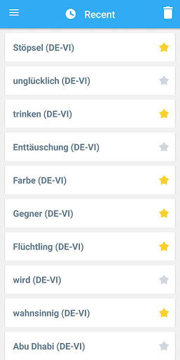 Screenshot of Vietnamese-German Dictionary