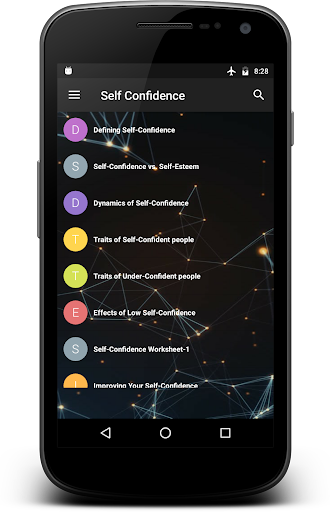 Android application Self Confidence screenshort