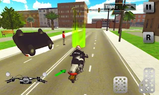Crime City 3D Police Motorbike - Screenshot 1
