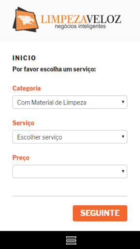 Android application LimpezaNaPalmaDaMao screenshort