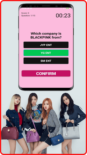 Blackpink Quiz Game Screen 2
