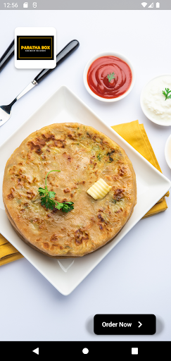 Android application Paratha Box screenshort