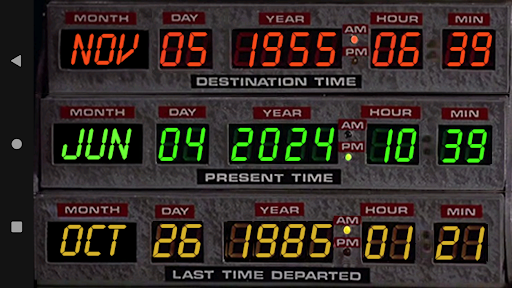 Android application BTTF Clock - Screen Saver screenshort