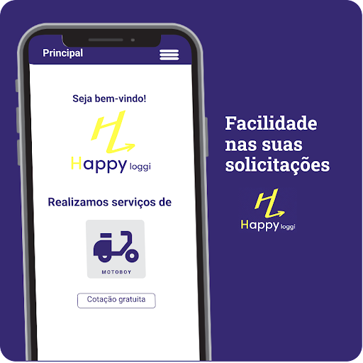 Android application Happy Loggi - Cliente screenshort