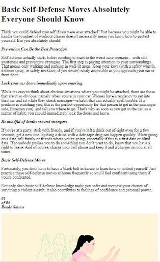 Self Defense Techniques Guide Screenshot 2 - AppWisp.com