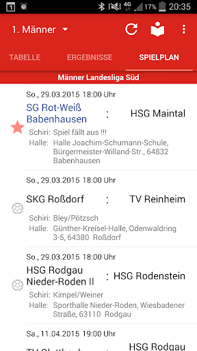 SG Rot-Weiss Babenhausen Screen 3