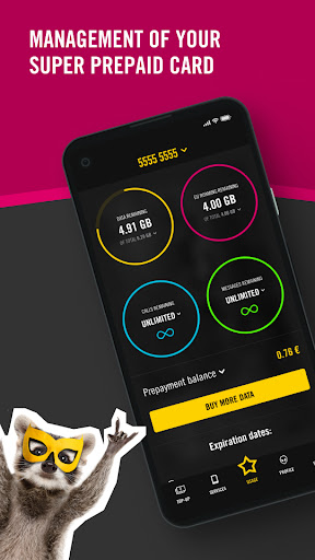 Android application Super prepaid screenshort
