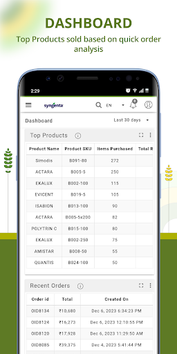 Android application Syngenta Partner screenshort