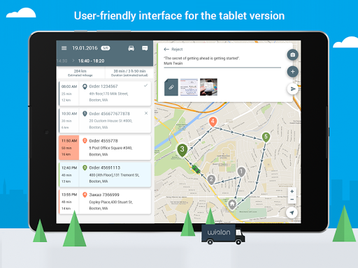 Screenshot of Logistics Mobile
