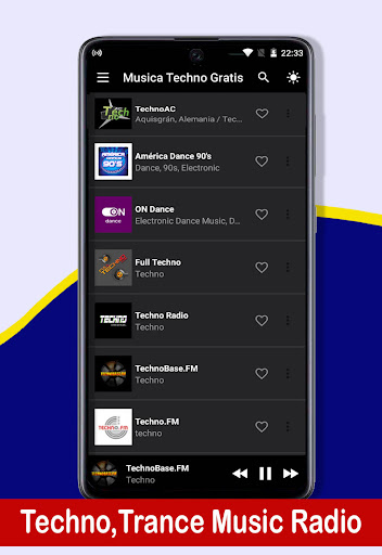 Android application Techno Music screenshort
