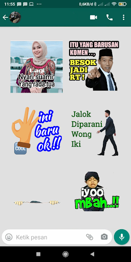 Stiker WA Perang Gambar Lucu Ngakak WAStickerApps