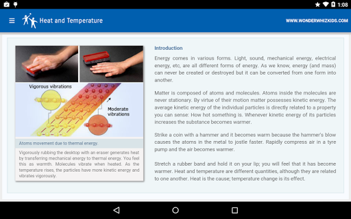 Heat and Temperature Screen 2
