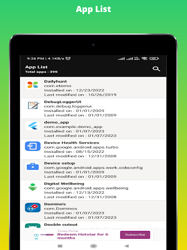 App List Screen 3