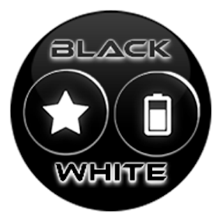 Flat Black and White Icon Pack apk
