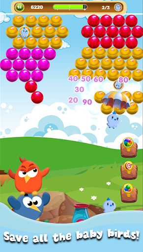 Android application Bubble Shooter Birds Rescue screenshort