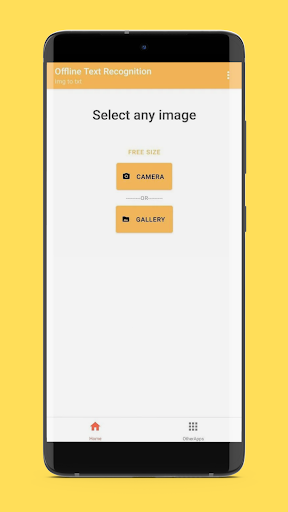 Android application Text Recognition | Offline OCR screenshort