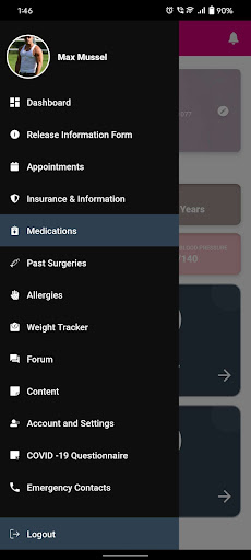 Android application The MobiMed App screenshort