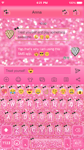 Pink Glitter Keyboard Theme For PC 3