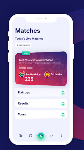 Android application Cricket Pro: Live Score Guru screenshort