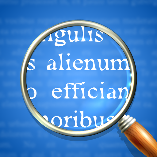 Magnifying Glass + Flashlight logo
