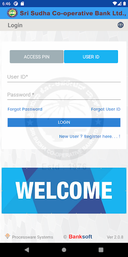 Android application Sri Sudha Cooperative Bank Ltd screenshort