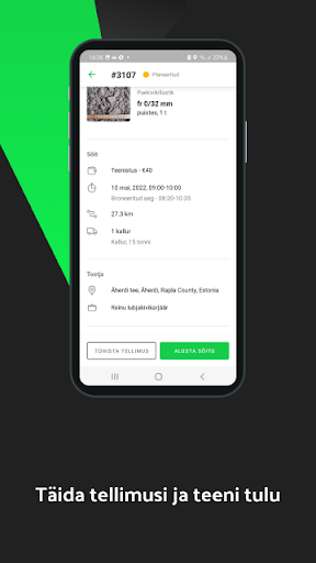 Android application Roadly Driver screenshort