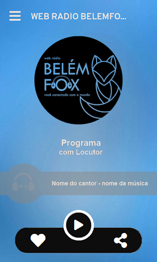 Android application WEB RÁDIO BELÉMFOX screenshort
