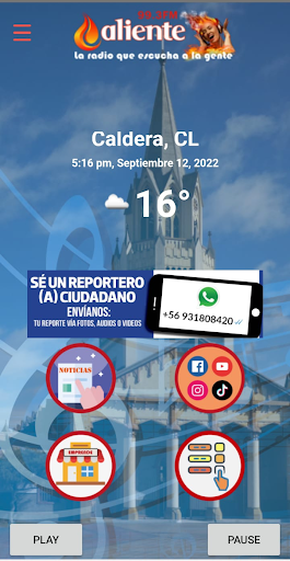 Android application Radio Caliente FM 99.3 FM screenshort