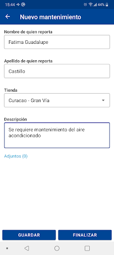 HELP! Mantenimiento Screen 3