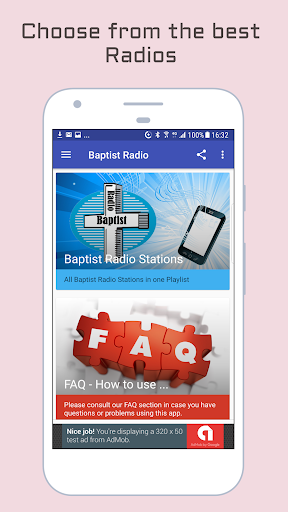 Android application Baptist Radio Stations screenshort