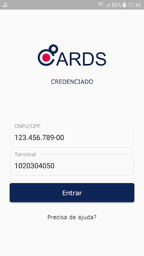 Android application 008 Cards - Credenciado screenshort