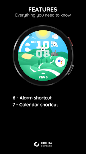 Countryside Watch Face Wear OS screenshot 2