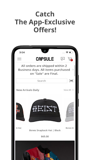 Capsule Clothing Store Screenshot 1 - AppWisp.com