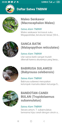 Wisata TNBNW Screen 3