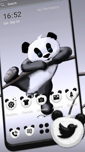 Cute Panda Theme screenshots 1