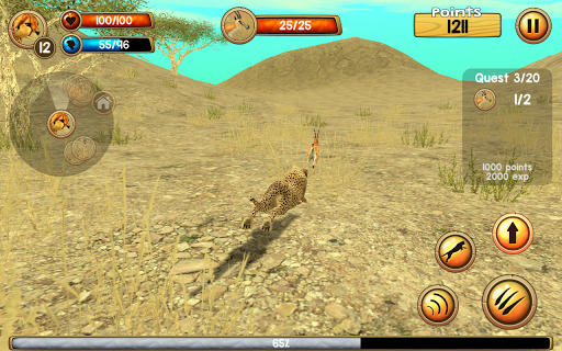 Télécharger Gratuit Wild Cheetah Sim 3D APK MOD (Astuce) 6